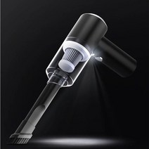 2 흡입 헤드가 있는 미니 휴대용 무선 진공 청소기 데스크탑 키보드 및 자동차 USB 용 간편한 청소, [02] Black