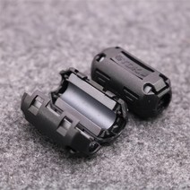 노이즈필터 마그네틱 스냅 온 emc 라인 페라이트 코어 rf 필터 5mm 11mm 10 개 RFI EMI 소음 억제 케이블, 01 Black_03 9mm diameter
