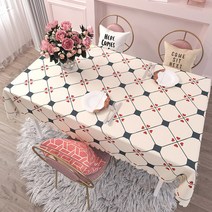 JINGHENG 보 식탁 덮개 비닐 PVC 딸기 방수 커버 북유럽, 137 x 180cm, 선택F