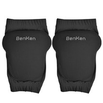 무릎 패드 BenKen 통기성 보호 스포츠 프로텍터 롤러 스케이트 용 부드러운 라이크라 폼, Black, XL