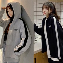 젠틸레 2종 오버핏 후드집업 빅사이즈 후드집업 루즈핏