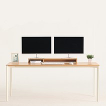 다가구 페르마타 1800 x 600 컴퓨터책상 스탠다드 타입, 비치(상판):아이보리(프레임)