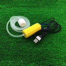 고압펌프 수중 가압 워터 양수기 기름 usb 수족관 통풍기 산소 공기 펌프 물고기 탱크 자동 공기 압축기 휴대용 미니 소형 oxygenator 수족관 액세서리, 노란색