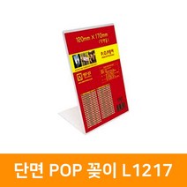 세모네모 L1217 아크릴케이스 단면pop꽂이 단면쇼케이스 회의명패 120X170, 단일사이즈