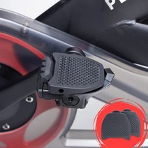 스피닝 자전거 스핀바이크 실내 펠로톤 앰프용 에어로우 페달 컨버터 + 일반 신발용 클립리스 페달 어댑터(알렌 키 포함)