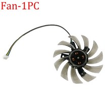 Firstd FD7010H12S 75MM 쿨러 팬 ASUS MSI Radeon Sapphire 6930 7850 GTX 550 750 770 Ti HD 7870 비디오 카드 냉각, [01] Fan - 1PC, [01] 없음 RGB, [01] Black, 01 Fan 1pc_01 없음 RGB_01 brown