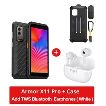 핸드폰 싸게 사는 법 ulefone 파워 아머 x11 pro 러기드 폰 8150 mah 64gb rom 방수 스마트폰 nfc 2 4g5g 와이파이 휴대폰 글로벌 버전, 케이스 버드 화이트
