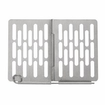 Folding Barbecue Basket Mini BBQ Grill Basket Stainless Steel Portable Grill Basket Outdoor Camping, 02 middle
