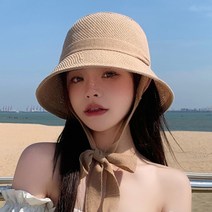 보헤미안 데일리 여름 밀짚모자 휴가철 해변가