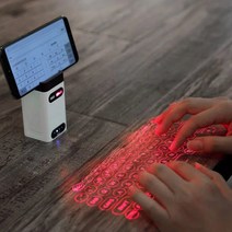 블루투스키보드 태블릿키보드 슬림 무선키보드 가상 레이저 호환 프로젝터 전화 컴퓨터 패드, i8 미니 화이트