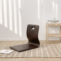 THEJOA 레자좌식의자 등받이의자, 브라운1+1