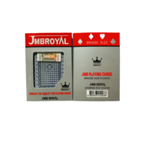 JMBROYAL 트럼프 플라스틱 플레잉카드 브릿지 사이즈 1개, 제비무늬, 별무늬