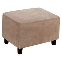 WJSHOP 스트레치 벨벳 방진 부속품 의자 커버(베이지/블랙/블루/레드/곤색/갈색/회색/진녹색), 갈색, 폴리 에스터