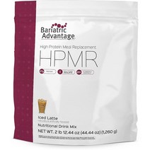 Bariatric Advantage 고단백 식사 대용 음료 믹스 위 우회 및 소매 절제술 환자를 위한 단백질 파우더 분리 유청 분리 27g 락토스 프리 - 바나나 28회 분, Iced Latte