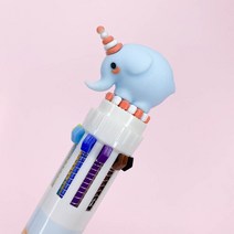 [맙소사잡화점] 코끼리 10색 볼펜 /피규어 / 3D 볼펜 / 이모티콘