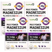 맥스 파워 마그네슘 90정 3개월분 헬씨허그 운동 영양제, 121.5g, 4개