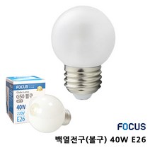 DIT 원목받침 소켓 중간스위치 전선/ 스탠드 전등 무드등 취침등 인테리어 조명 LED전구 전등만들기, 백열전구(볼구/40W/불투명)