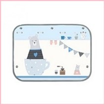 1+1 아기 차량용 햇빛가리개 유아 햇빛차단 암막 창문가리개 자동차 차량 커텐, 10 컵베어 2개