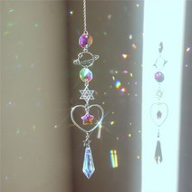 황소농기계 콩콤바인 이양기 농업용관리기 휴립기 크리스탈 윈드 차임 프리즘 썬 캐처 수제 주얼리 가든, 05 1 38cm