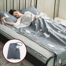 [파격특가] 여행용 침낭 라이너 (찝찝한 호텔침대 이불커버)* [BEG+S0335P], 해피드림 여행용 침낭 북유럽 트리 그레이