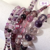 [51-040]원석(라운드) 4/6/8/10/12mm 자영석 [0.5줄], 8mm