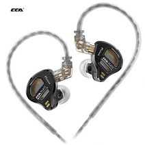CCA PLA13 메탈 유선 헤드폰 인이어 이어버드 이어폰 HiFi 음악 베이스 마이크가 있는 최고의 스포츠, 01 PLA13 NO MIC, 1.PLA13 NO MIC