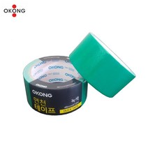 오공 면 테이프 48mm 청보호테이프 청테이프 박스테잎, 녹색