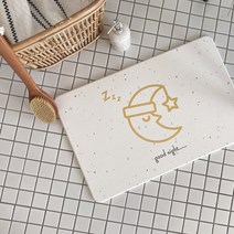 프리미엄 규조토 발매트, 야광 옐로우달님