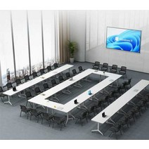 회의용테이블 이동식 테이블 학원 강의실 접이식1.8m, 160x60 (두꺼운 25MM 데스크탑)