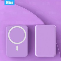 10000mah 맥세이프 자기 보조베터리 15W 무선 빠른 충전 휴대용 배터리 팩 Macsafe 안전 아이폰 호환 13 12 Airpods, [01] 5000mAh, [08] Purple