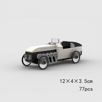 창작 MOC 클래식 자동차 모델 블럭 레트로 스포츠 레고레이서 DIY 블럭 완구 생일 선물, Model 2