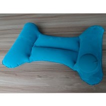 디스크 허리 보호대 자세 교정 압박 밴드 형프레스 인플레이션 요추 베개 에어 쿠션 휴대 사무실 여행 자동, 03 flocking lan_01 50x31cm