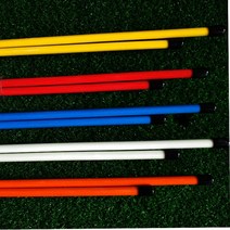 골프스윙궤도 치킨웡교정 골프 연습 장치 방향 표시기 스틱 스윙 장비 퍼터 훈련 용품 골프 교육 액세서리 골프몸통스윙, 길이 80cm 레드 레귤러 모델