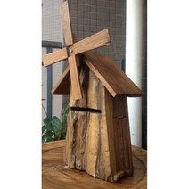 풍차 우편함 목조주택 우체통 원목 편지함 빈티지