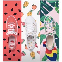 케즈 스니커즈 큐빅 CHAMPION 트리플 여성 핑크 Kick 플랫폼 크림