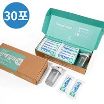 [30포 1세트] 싱컴바인 단백질러 파우치 단백질 20g 마그네슘 84mg 아침 식사대용 선식 곡물 쉐이크, 1개