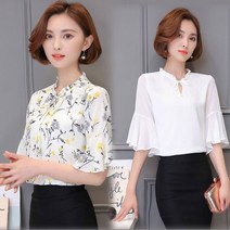 [CESS] TN965 리본끈 쉬폰 블라우스 7색상