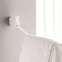 샤오미 원터치 붙히는 기능성 미니 소형 빨래줄 빨랫줄 빨래걸이 건조대 자취방 원룸실내 좁은공간 필수템 꿀템 베란다, 샤오미 공간절약 빨래줄(화이트)