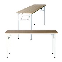 브로몰딩 접이식 일자형 폴딩 테이블 1200 1800 가판대 이동식 플라스틱 책상 의자 다이소 코스트코 이케아, 2.브로몰딩 접이식 의자 2개1세트
