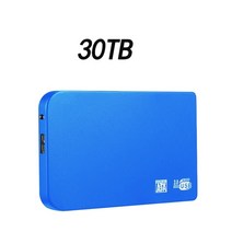 외장 cd롬 rw 노트북 블루레이 cd플레이어 시디 플레이어 odd 3.0 원래 고속 1 테라바이트 ssd 500gb 휴대용 외부 솔리드 스테이트 하드 드라이브 usb hdd, 블루 30tb
