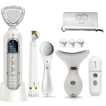 리프팅마사지기기 초음파 얼굴 마사지 LED 광자 치료 피부 재생 리프팅 주름 여드름 리무버 뷰티 케어 도구, [01] as shown
