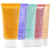 피부관리 어퓨 퓨어블록 선크림 1+1-데일리/워터프루프/선베이스/아쿠아 - (1155093), (무료배송)퓨어 선베이스