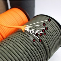 패러글라이딩장비 패러글라이딩자격증 행글라이딩 100m 4mm 9 코어 550 paracord 9 공유 전체 고강도 폴리 에스테르 paracord 야외 비상 텐트 등산 보조, 육군 녹색