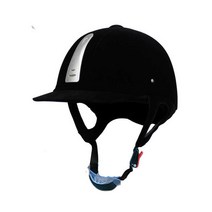 승마헬멧 커버 안전 내구성 통기성 라이더 남녀, 올 블랙 - 승마 모자/조절 가능