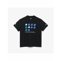 [국내 매장판] NEWERA 뉴에라 MLB 쿠퍼스타운 히스토리 캡 LA 다저스 티셔츠 블랙 13338681 285964