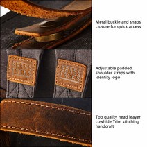 BRASSTACKSLeathercraft 빈티지 방수 왁스 캔버스 컨버터블 노트.. 정품보장, Gray