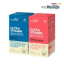 대상웰라이프 울트라비타민 맨+우먼 1200mg x 60정, 상세설명 참조, 없음