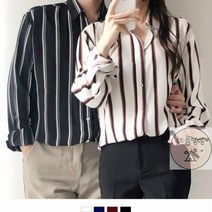 커플셔츠 컬러 스트라이프