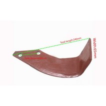 농기계 관리기 미니 농업용 농업 기계 예비 블레이드 트랙터 액세서리 개의 이중 구멍이