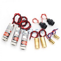 레이저 헤드 650nm 9mm 3V 50mW 레이저 크로스 다이오드 모듈 적색 구리 헤드 전자 부품 액세서리 소스, Point-4.5V